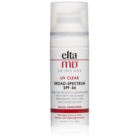 Photo 1 of EltaMD UV Clear Facial Sunscreen Broad-Spectrum SPF 46 for Sensitive or Acne-Prone Skin, Oil-free, Dermatologist-Recommended Mineral-Based Zinc Oxide Formula **BEST BY: 09/2024**