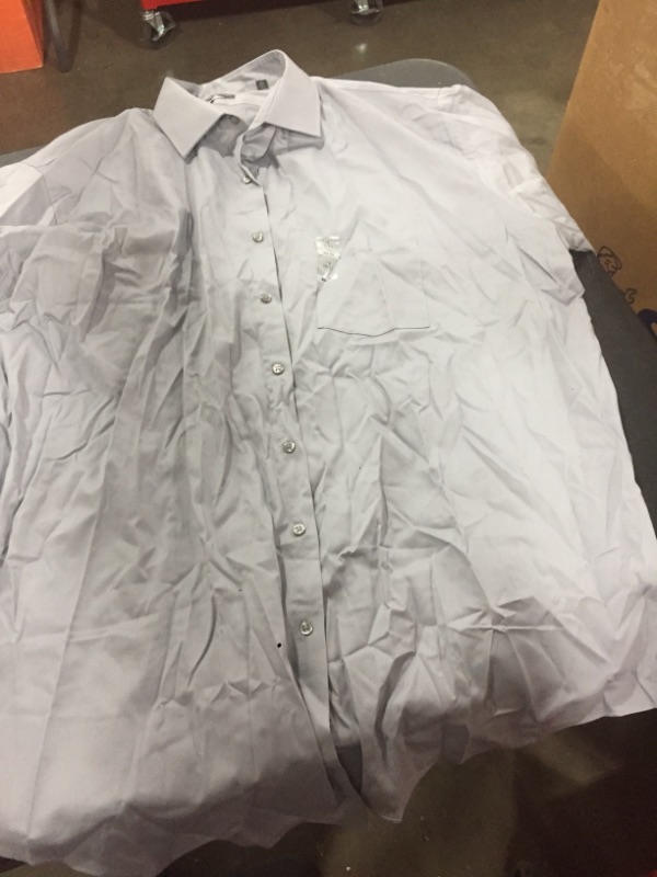 Photo 2 of Van Heusen Men's TALL FIT Dress Shirt Flex Collar Stretch Solid (Big and Tall) 19 34/35
