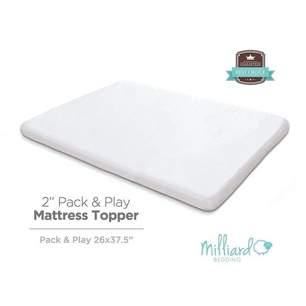 Photo 1 of Milliard 2" Thick Memory Foam Pack and Play Topper - 38 X 26
