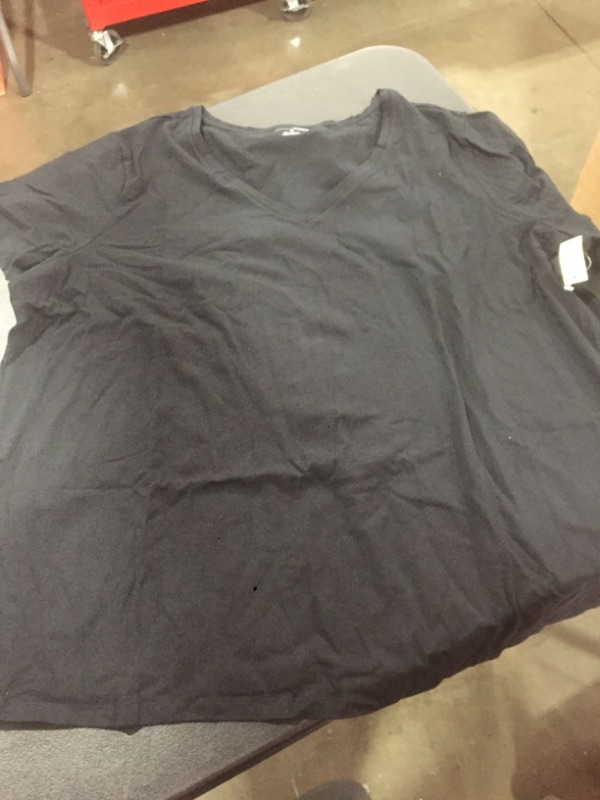 Photo 2 of Amazon Essentials Women's Plus Size Short-Sleeve V-Neck T-Shirt, 4XL