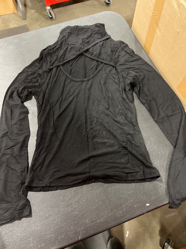 Photo 1 of Women's Black Long Sleeve Turtle Neck, Small 