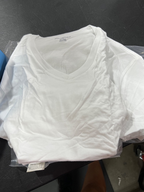 Photo 1 of Amazon Essentials Men's 6-Pack V-Neck Undershirts, Large