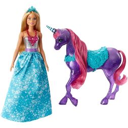 Photo 1 of Barbie Dreamtopia Princess & Unicorn Fashion Doll

