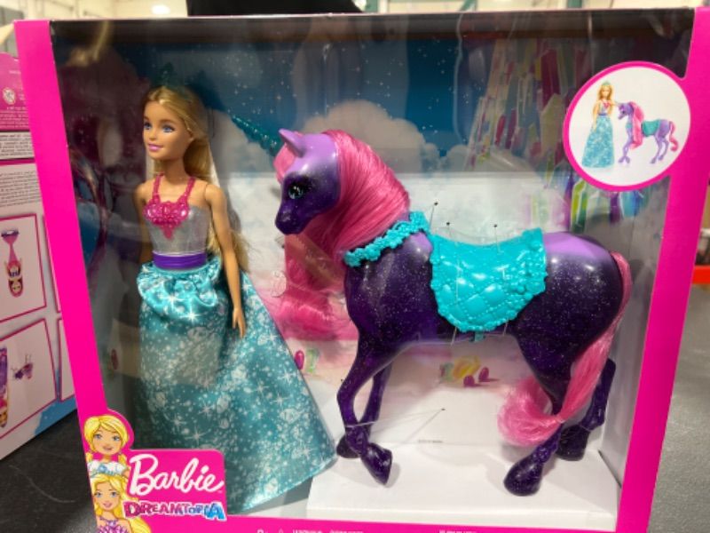 Photo 2 of Barbie Dreamtopia Princess & Unicorn Fashion Doll

