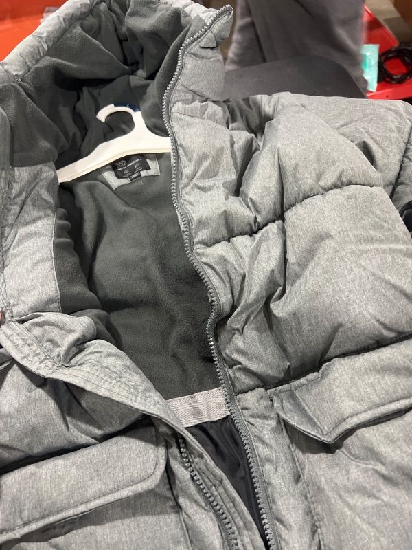 Photo 1 of Boys' Short Puffer Jacket - a in Motion, Grey- Large (12/14)