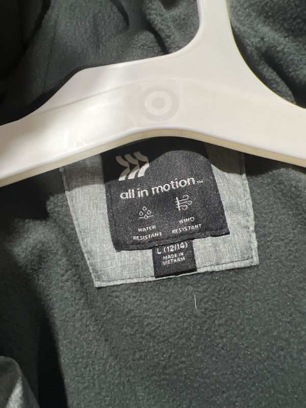 Photo 1 of Boys' Short Puffer Jacket - a in Motion, Grey- Large (12/14)