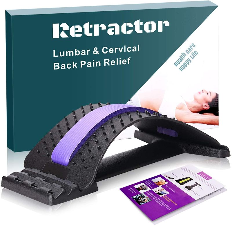 Photo 1 of Cervical Lumbar Retractor Durable Hunchback Corrector Spine Pain Relief Lumbar Waist Spine Relax Device Back Massage Board