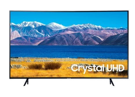Photo 1 of Samsung - 65" Class TU8300 Curved LED 4K UHD Smart Tizen TV--- parts only
