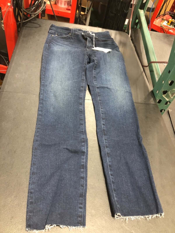 Photo 2 of AG Adriano Goldschmied Women's Mari High-Rise Slim Fit Straight Leg Jean SZ 24R