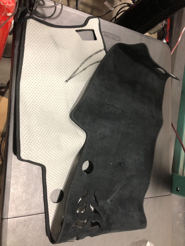 Photo 2 of Autorder Custom Fit for Dashboard Cover Mat Kia Seltos 2019 2020 2021 2022 Accessories Flannel Dash Cover Nonslip Dash Mat Protector Black
