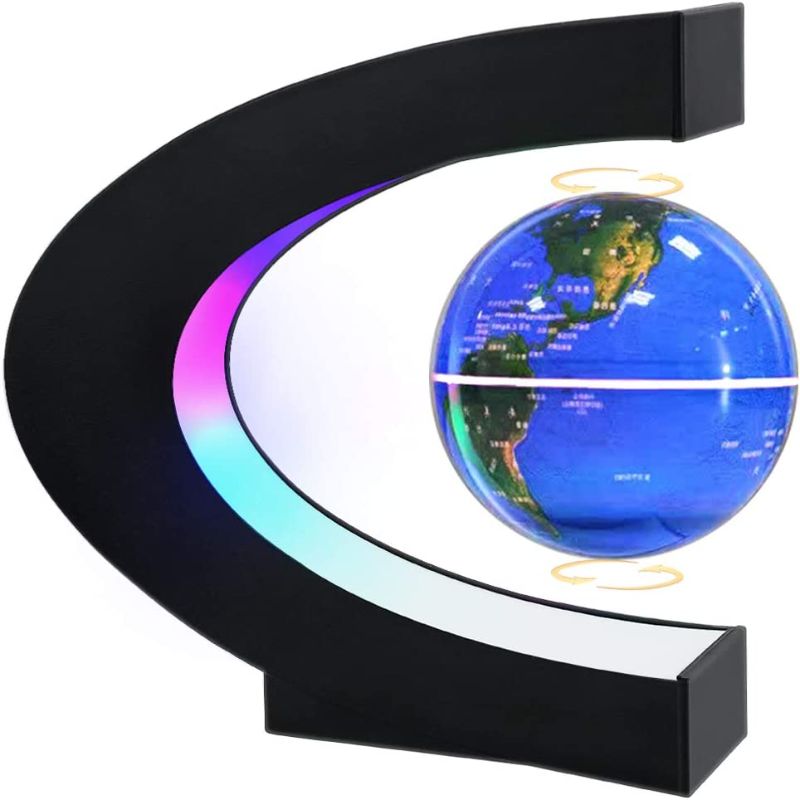 Photo 1 of Magnetic Levitating Globe with LED Light, MOKOQI Cool Tech Gift for Men Father Boys, Birthday Gifts for Kids, Floating Globes World Desk Gadget in Office Home Decor
