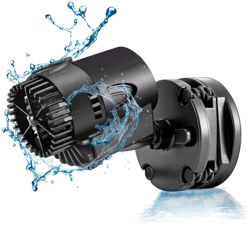 Photo 1 of AQQA Aquarium Wavemaker Circulation Pump,360°Adjustable Ultra-silence Magnetic Mount Suction Submersible Powerhead Pump,530GPH/2100GPH Freshwater or...
