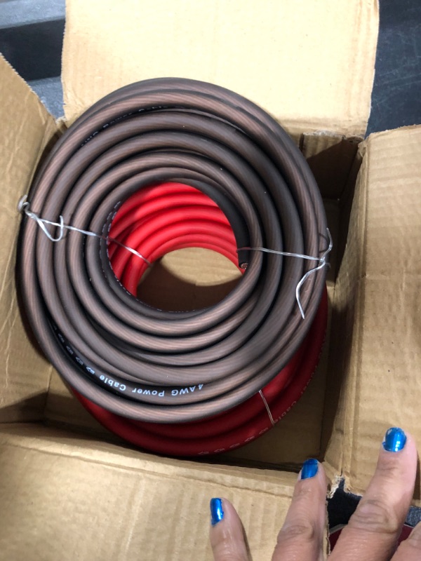 Photo 1 of InstallGear 8 Gauge AWG CCA Power Ground Wire Cable (RED & BROWN), Car Audi, RV Trailer, Amp Wiring
