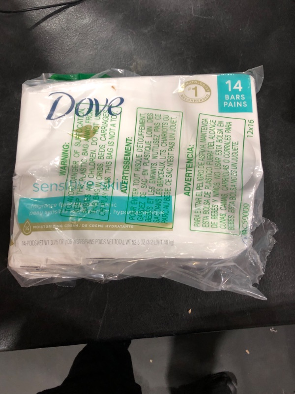 Photo 2 of 
Dove Beauty Bar More Moisturizing Than Bar Soap for Softer Skin, Fragrance-Free, Hypoallergenic Beauty Bar Sensitive Skin With Gentle Cleanser 3.75 oz, 13 Bars
