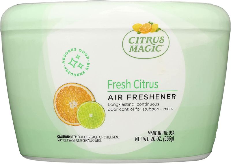 Photo 1 of Citrus Magic Odor Absorbing Solid Air Freshener, Fresh Citrus, 20-Ounce
