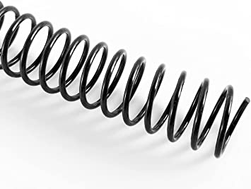 Photo 1 of  50 Pack Plastic Spiral Binding Coils,20mm(3/4") Binding Spirals,170 Sheet Capacity,4:1 Pitch, Black
