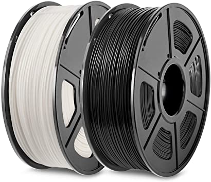 Photo 1 of 3D Printer PLA Filament 1.75, Black+White PLA Filament 1.75mm, Fit FDM 3D Printer, 1KG2 Spool, Dimensional Accuracy +/- 0.02 mm, PLA Black+White
