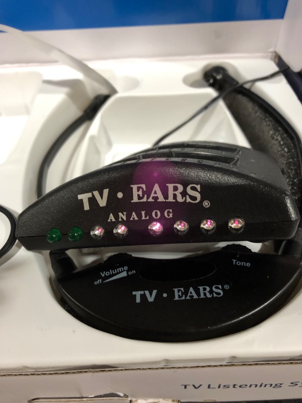 Photo 2 of TV Ears Digital Wireless Headset System, Connects to Both Digital and Analog TVs, TV Hearing Aid Device for Seniors and Hard of Hearing, Voice Clarifying, DR Recommended-11741
