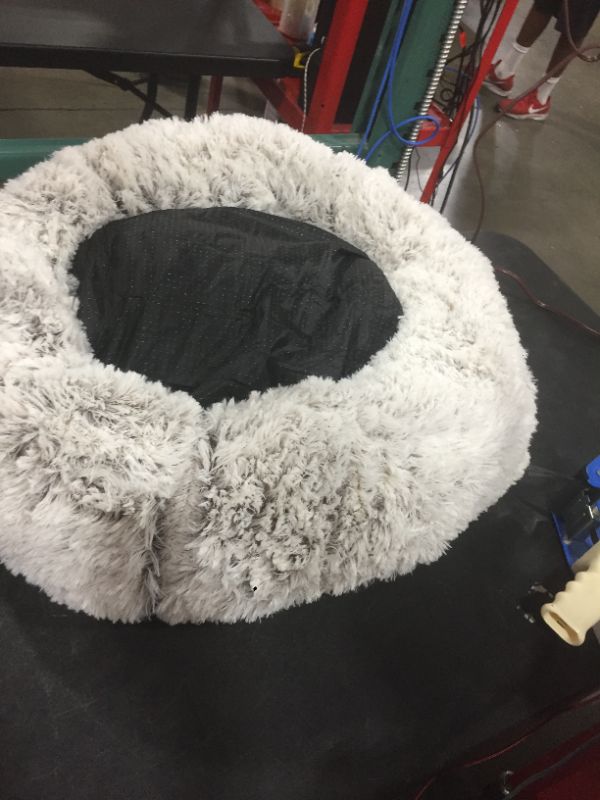 Photo 2 of Best Friends by Sheri The Original Calming Donut Cat and Dog Bed in Shag Fur, Machine Washable, High Bolster, Multiple Sizes S-XXL
