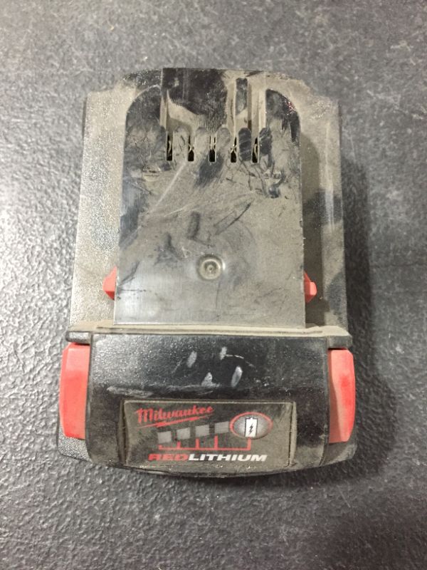 Photo 2 of Milwaukee M18 1.5 Ah 18V Red Lithium Ion Battery 48.11.1815 for Impact Drill