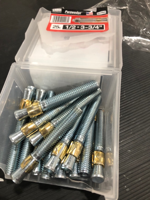 Photo 1 of 1/2 in. x 3-3/4 in. Wedge Anchor (25-Pack)
