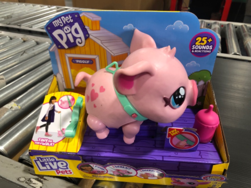 Photo 2 of Little Live Pets - My Pet Pig: Piggly | Soft and Jiggly Interactive Toy Pig That Walks, Dances and Nuzzles. 20+ Sounds & Reactions. Batteries Included. for Kids Ages 4+
