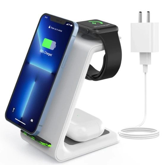 Photo 1 of CIYOYO 3 in 1 Wireless Charging Stand for Apple Watch Airpods iPhone Samsung
