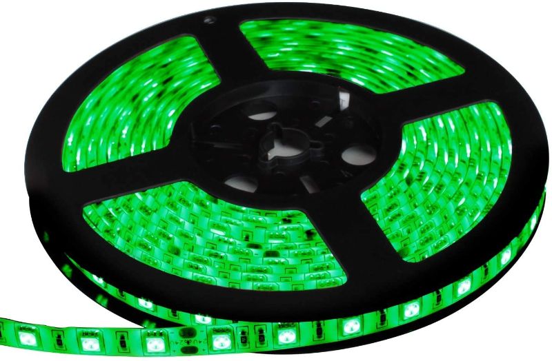 Photo 1 of Green LED Strip Light, iNextStation 16ft/5m SMD5050 300 LEDs