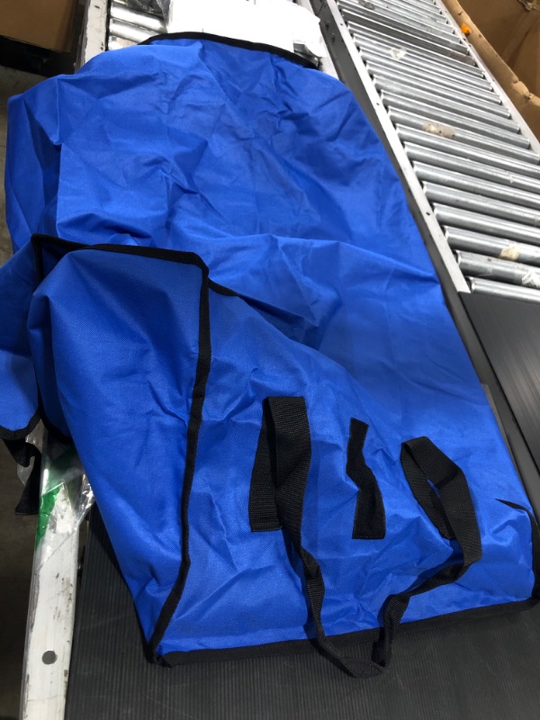 Photo 1 of Blue plastic inside duffle bag 