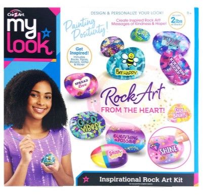 Photo 1 of Pack of 2! Shimmer ‘n Sparkle Inspirational Rock Art Activity Kit for Kids
