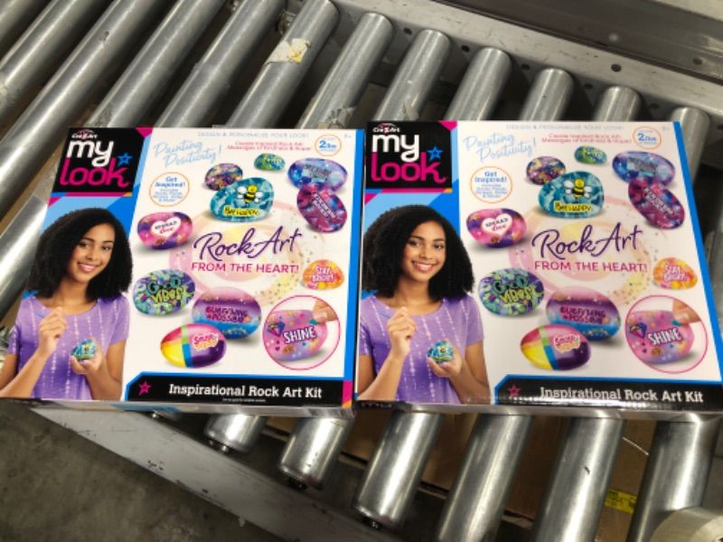 Photo 1 of Pack of 2! Shimmer ‘n Sparkle Inspirational Rock Art Activity Kit for Kids
