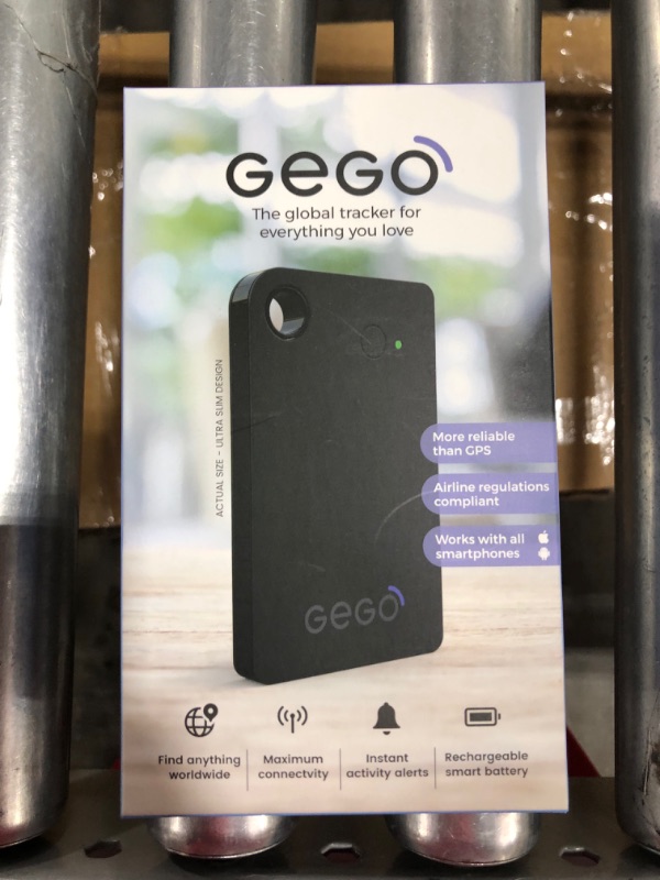 Photo 3 of Gego Global Tracker - Worldwide Real Time Luggage Tracking Device - Travel Baggage GSM Locator (Better Than GPS Locator) Global with Mobile App