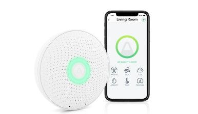 Photo 1 of Airthings Wave Plus Battery Operated Smart Radon + Indoor Air Quality Monitor (VOCs Temp Humidity CO2 Pressure)