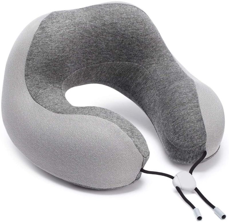 Photo 1 of Phixnozar Memory Foam Travel Pillow –Neck Pillow, Ideal for Airplane Travel – Comfortable and Lightweight – Improved Support Design – Machine Washable Cover – Must-Have Travel Accessories
