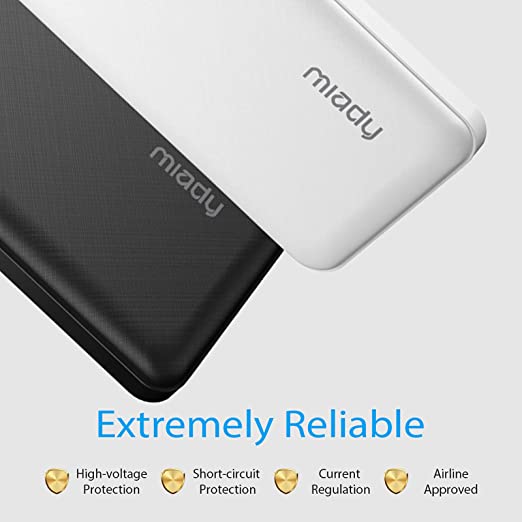 Photo 2 of 2-Pack Miady 15000mAh Portable Charger, Power Bank/w Two 5V/2A USB Output Ports and USB C Fast Input, Portable Phone Charger Compatible with iPhones, Android Smartphones and More
