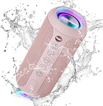 Photo 1 of Ortizan Portable Bluetooth Speaker, IPX7 Waterproof Wireless Speaker with 24W Loud Stereo Sound, Outdoor Speakers with Bluetooth 5.0, 30H Playtime,66ft Bluetooth Range,Dual Pairing for Home. PRIOR USE.
