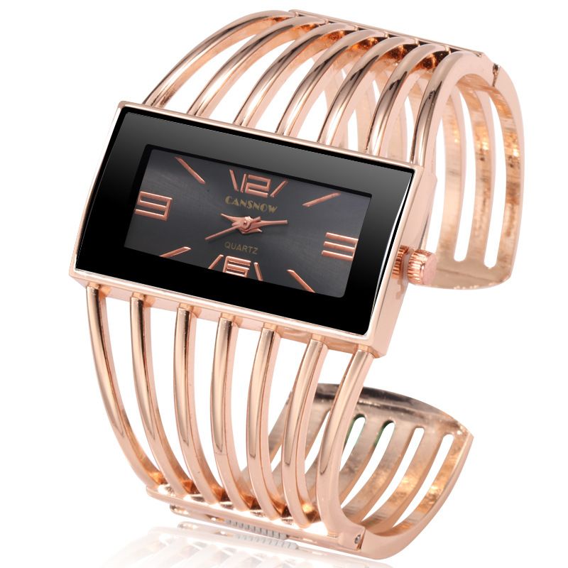 Photo 1 of CANSNOW Womens Watch Luxury Fashion Rose Gold Bangle Bracelet Watch Women Dress Clock Female Lady Saati Girls Wristwatch Relojes
