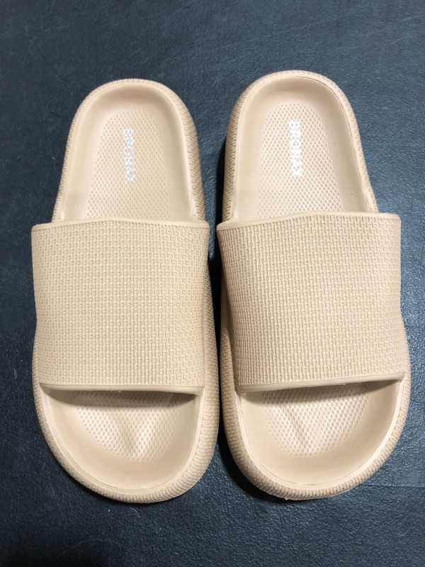 Photo 3 of BRONAX Cloud Slides for Women and Men | Shower Slippers Bathroom Sandals | Extremely Comfy | Cushioned Thick Sole
SIZE 40-41