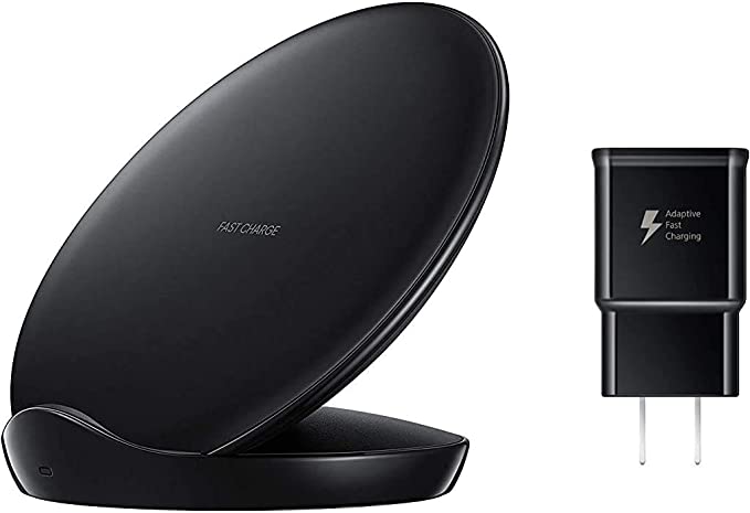 Photo 1 of SAMSUNG Qi Certified Fast Charge Wireless Charger Stand (2018 Edition) Universally Compatible with Qi Enabled Smartphones - US Version - Black - EP-N5100TBEGUS
PRIOR USE. MISSING ORIGINAL BOX.