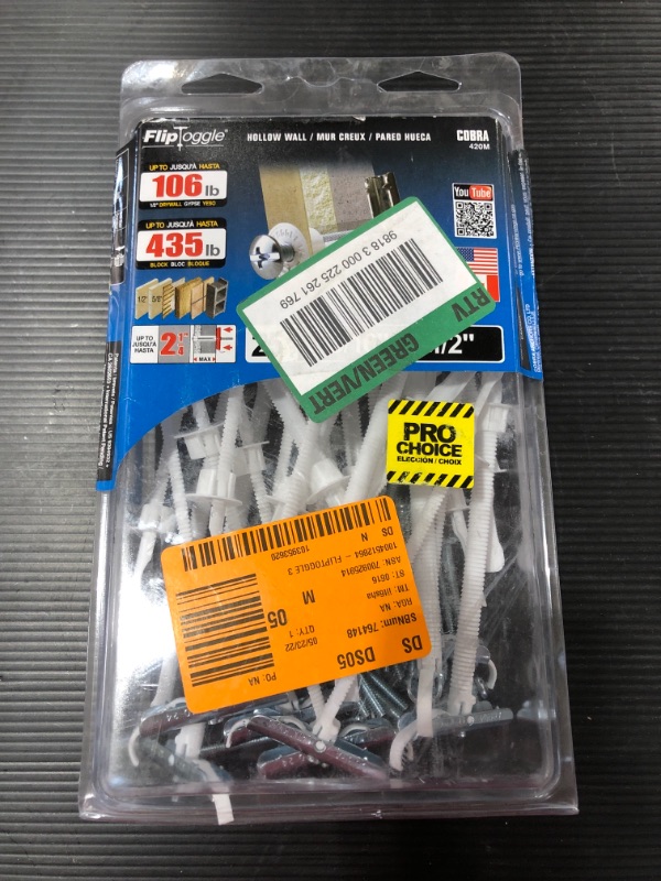 Photo 3 of 3/16 in.-24 x 2-1/2 in. Anchor Plus Bolts (25-Piece). OPEN PACKAGE.
