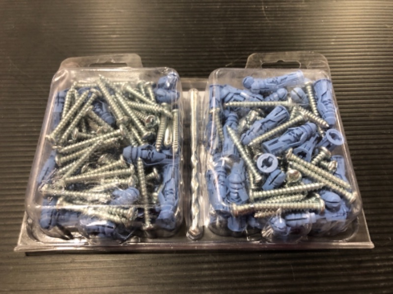 Photo 3 of #10 x 1-1/2 in. Anchors with Screws (70-Pack)
