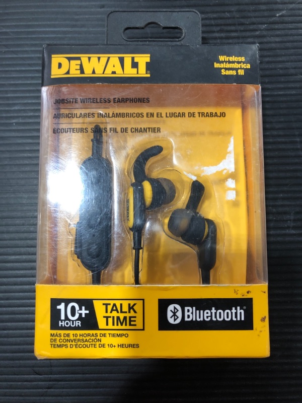 Photo 2 of DEWALT BRAND Jobsite Wireless Earphones
