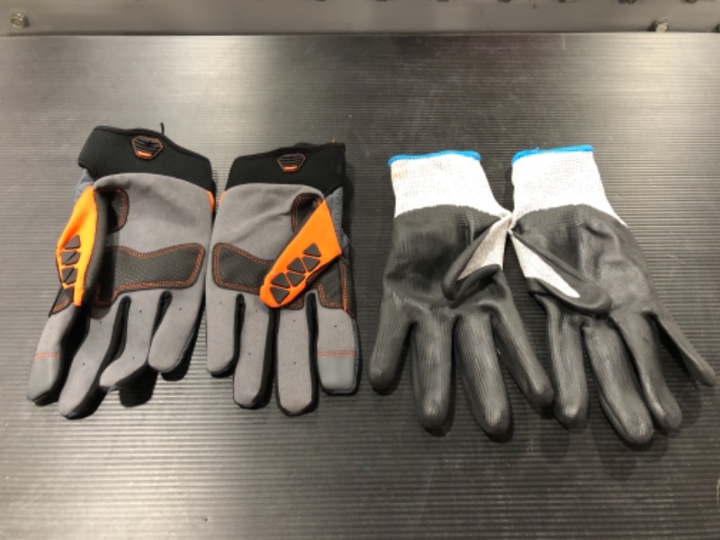 Photo 3 of FIRM GRIP WORK GLOVES, LOT OF 2 PAIR. SIZE L & XL. NEW WITHOUT TAGS.