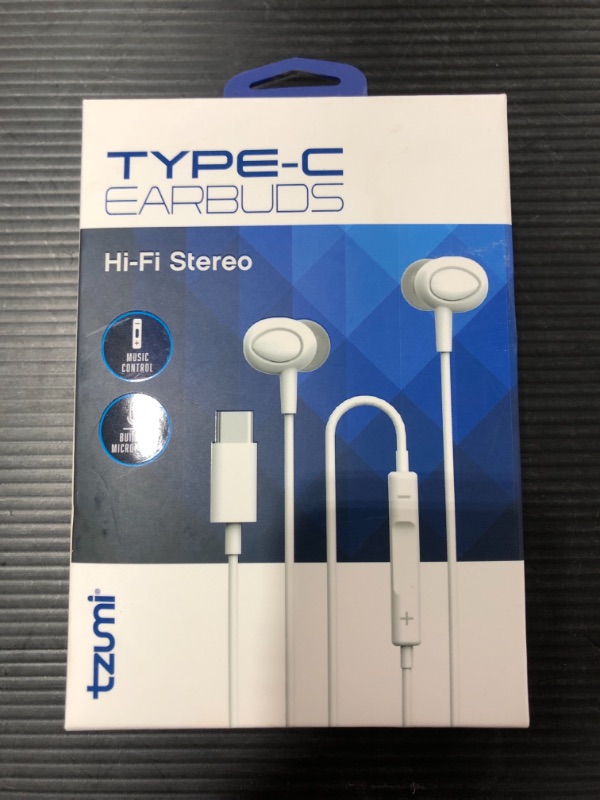 Photo 2 of TZUMI Type C Wired Earbuds
