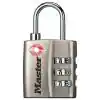 Photo 1 of MASTER LOCK TSA Approved Combination Luggage Lock, Resettable, Nickel
