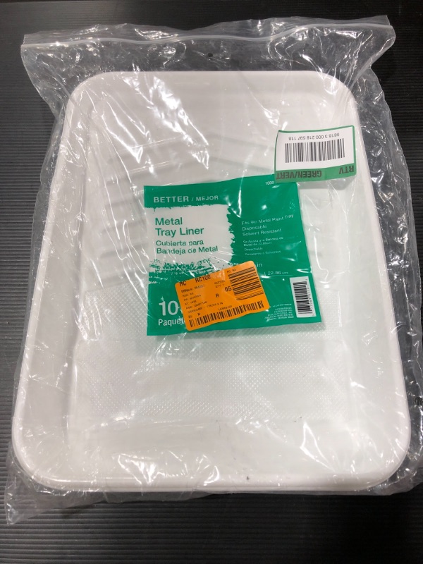 Photo 3 of 9 in. Plastic Tray Liner (10-Pack)
