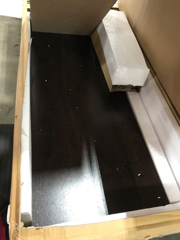 Photo 1 of Baxton Studio Wholesale Interiors Winda Modern and Contemporary 4-Door Dark Brown Wooden Entryway Shoes Storage Cabinet
