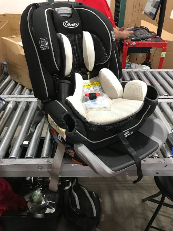 Photo 4 of Graco 4Ever Extend2Fit 4-in-1 Convertible Car Seat, Clove White