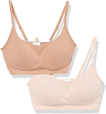 Photo 1 of Amazon Essentials Women's 2-Pack Wirefree Bra, M