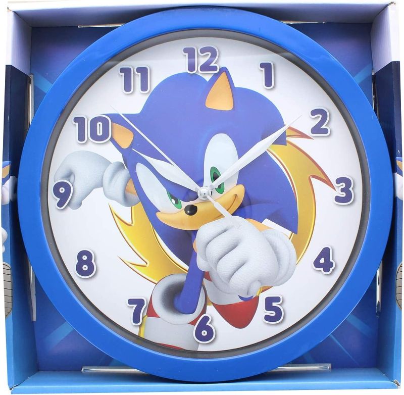 Photo 1 of Accutime Watch Corp. Sonic The Hedgehog 9.5 Inch Battery Operated Wall Clock
